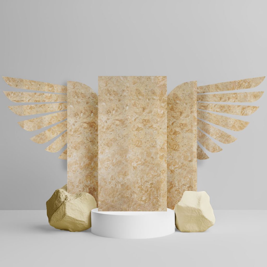 Polished Orange Marble Tile